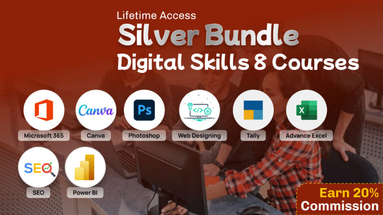 Digital Skills 8 Course Silver Bundle With Lifetime Access