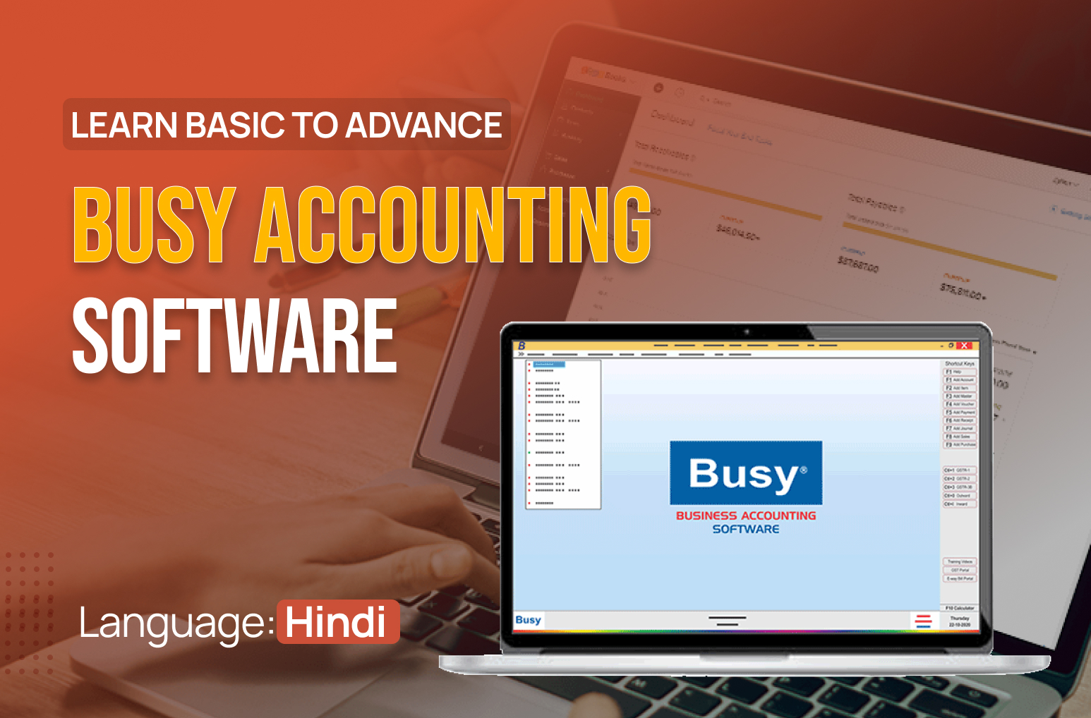 Busy accounting software course in Hindi